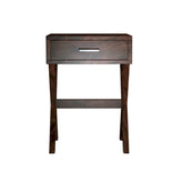 Prio Solid Sheesham Wood Side End Table (Walnut Finish)
